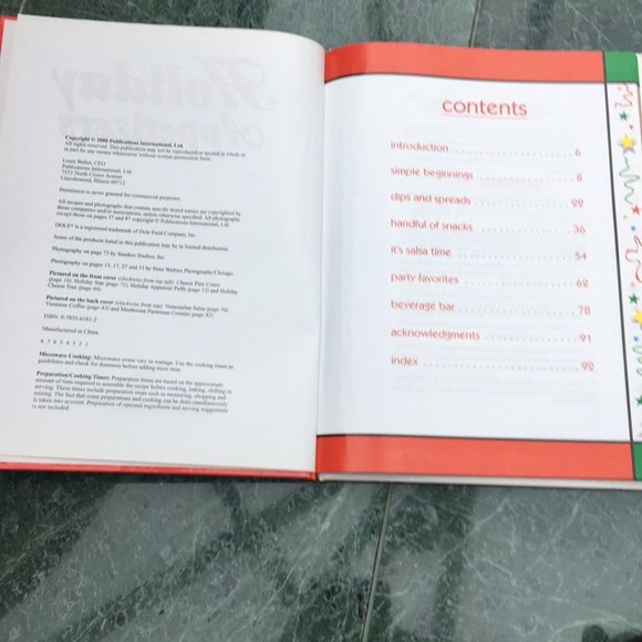 Holiday Appetizers Cookbook coffee table book - Picture 5 of 5